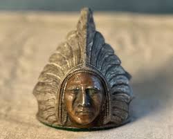 Antique Original 1926 Pontiac Indian Head Chief Radiator Cap ...