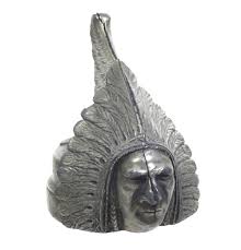 Sold at Auction: 1927 Pontiac Indian Head Hood Ornament