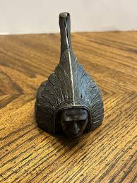 Vtg Antique Original 1926 Pontiac Indian Head Chief Radiator ...