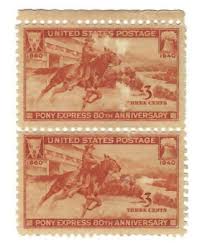 STAMP US SCOTT 894 "Pony Express Rider" 3 CENT 1940 MH VERTICAL PAIR | eBay