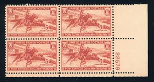 US Stamp #894 Pony Express 3c - Plate Block of 4 - MNH - CV $3.50 | eBay