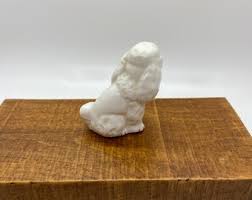 Dog, White Dog Statue, Porcelain Figure, Ceramic Figure ...