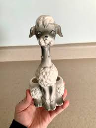 Vintage Poodle Grey White Vanity Lipstick Holder - Etsy Ireland