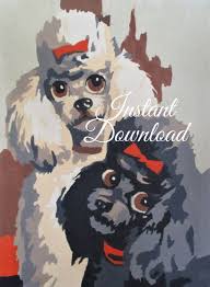 Paint by Number Dogs Poodle - Etsy