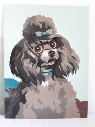 Gouache Poodle - Etsy