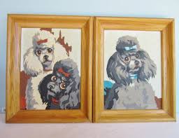 Vintage Poodle Paint by Number Pictures by AmeliaRoseVintage