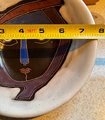 Design by Mara Mexico FACE BOWL Pottery Stoneware 7 5/8 ...