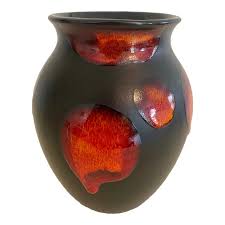 Vintage Poole Pottery English Galaxy Lava Vase | Chairish