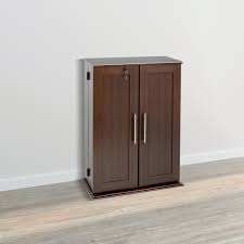 Prepac Espresso Transitional Composite Media Cabinet ELS ...