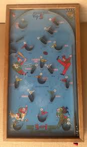 Somerville 1930s Poosh-M-Up Big 5 Baseball Wood Frame ...