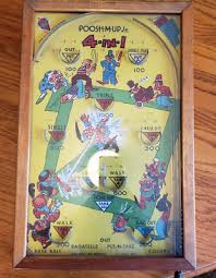 Bagatelle Poosh M Up 4-in-1 Baseball Game Pinball ...