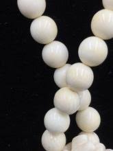Sold at Auction: Carved Ivory Necklace