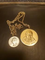 ORIGINAL & RARE 1979 POPE PAUL II US & UN PEACE MISSION VIST MEDAL - ABBEY MINT | eBay