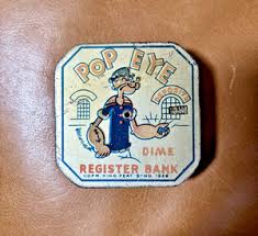 Popeye Dime Bank | eBay