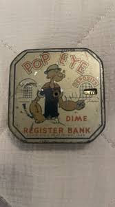 Vintage 1960s Popeye Metal Dime bank | eBay