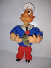 RARE 1958 MAX CARL~POPEYE THE SAILOR MAN~ German Wind Up ...