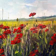 Original Artwork “poppy Garden” - Etsy