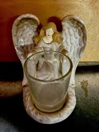 Porcelain Guardian Angel Votive Candle Holder | eBay