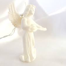 Vintage Plastic Angel Musician Christmas Ornament, Lute ...
