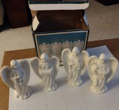World Bazzaar Jade Collection 4 Pc Angel Collection Bisque Porcelain | eBay