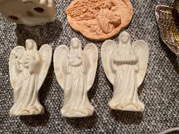 Vintage Christmas Lot Angels Cherub Victorian Ornaments Candle Holder Violin | eBay