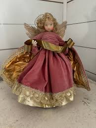 Vintage Victorian Style Angel Tree Topper With Porcelain ...