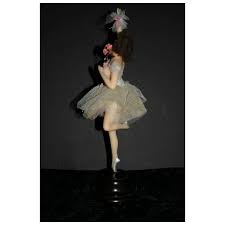 Vintage Wax Ballerina figure doll near mint. For Sale at Ruby Lane