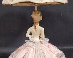 Vintage 1960s CHALKWARE Lady Lamp 0724 - Etsy