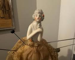 1920's Porcelain Rococo Half Doll Pin Doll/lamp - Etsy Ireland