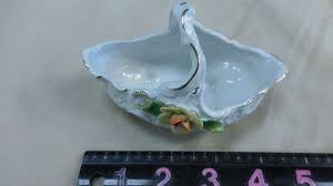 5" Porcelain Basket with Embossed Flower Design: Germany | eBay