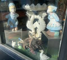 This very large mid-century concrete birdbath is held up by three majestic seahorses which swam into my store yesterday afternoon. It would be ideal indoors or out. It could be a planter