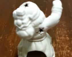 Vintage White and Gold Santa Votive Offering Gifts - Etsy