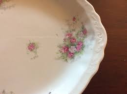 Antique Large Semi-Porcelain Platter | Chairish