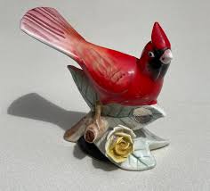 Red Cardinal Figurine; Visitor From Heaven; Vintage Cardinal ...