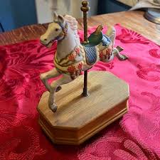 Unique Vintage | Other | Vintage Carousel Horse That Goes Up ...