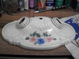 PORCELIER Porcelain Ceiling Light Fixture Art Deco & MCM 2 ...