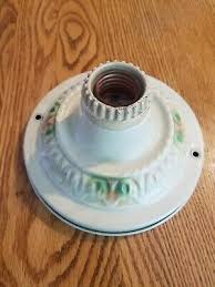 Flush mount ceiling fixture antique copper socket original ...