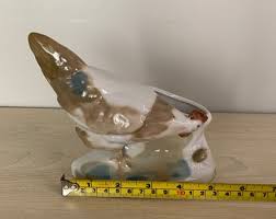 Vintage Porcelain Figurine 60's. Chicken USSR. Soviet Pencil ...