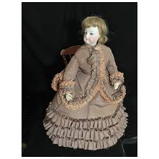 Antique French Fashion Doll Bisque Head Glass Eyes FG ...