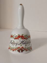 Rare HTF Enesco Happy Holidays Christmas Bell | eBay