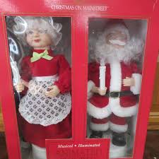 Telco | Holiday | Vintage 994 Telco Creations Mr Mrs Claus W Candle Animated Illuminated | Poshmark