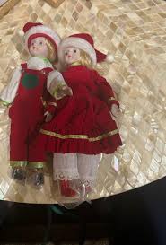 Vintage 8" Boy and Girl Christmas Dolls New | Mercari