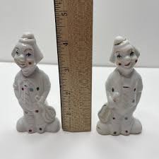 Ceramic Clowns Polka Dots Music Instruments Vintage White Clown | eBay