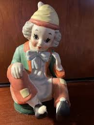 Vintage Rotating Bisque Porcelain Clown Music Box Works | eBay