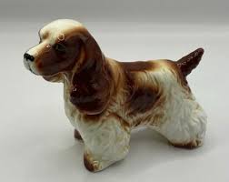 Vintage Bone China Brown and White Spaniel Dog Figurine From ...