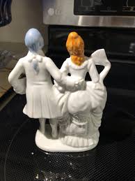 VTG Figurine Porcelain Victorian Couple PrettyDressed Made In Japan 1940s | eBay