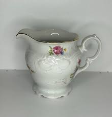 Walbrzych China creamer made in Poland, floral pattern 53. Discontinued, rare! | eBay