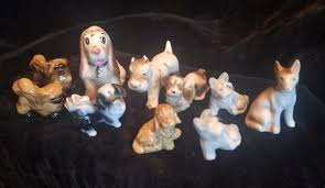 Miniature Dog Figurines Japan Ceramic Porcelain - Lot of 10 various - Vintage | eBay