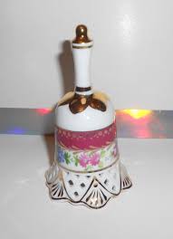 Dinner Bell fancy porcelain w/ gold 4" | eBay