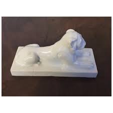 18th Century Continental Grand Tour White Paris Porcelain Figure of the Capitoline Lion | Chairish